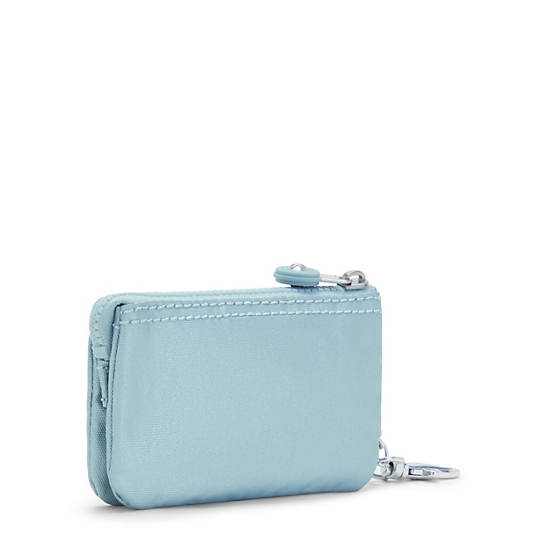 Kipling Creativity Mini Metallic Pouch Keychain Táska Aqua | HU 2099TC